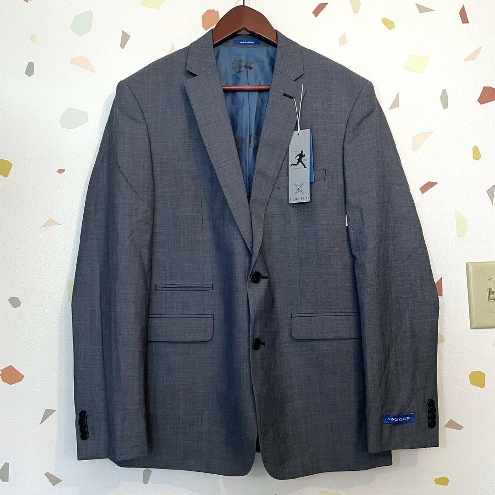 🆕 Vince Camuto 40 R 100% Wool Slim Fit Blazer